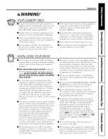 Preview for 3 page of Hotpoint NLL113 Owner'S Manual And Installation Instructions