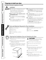 Preview for 8 page of Hotpoint NLL113 Owner'S Manual And Installation Instructions