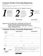 Preview for 22 page of Hotpoint NLL113 Owner'S Manual And Installation Instructions