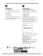 Предварительный просмотр 2 страницы Hotpoint NMBL 19 Series Operating Instructions Manual