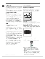 Предварительный просмотр 6 страницы Hotpoint NMBL 19 Series Operating Instructions Manual