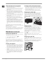 Предварительный просмотр 8 страницы Hotpoint NMBL 19 Series Operating Instructions Manual