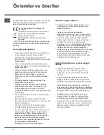 Preview for 6 page of Hotpoint NMTM 191 F TK Operating Instructions Manual