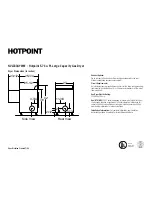 Предварительный просмотр 1 страницы Hotpoint NVL333EYAA Specification