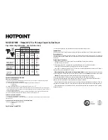 Предварительный просмотр 2 страницы Hotpoint NVL333EYAA Specification