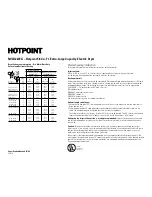 Preview for 2 page of Hotpoint NVLR223EG Dimension Manual