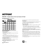 Preview for 2 page of Hotpoint NVLR223GG Dimension Manual