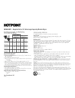 Предварительный просмотр 2 страницы Hotpoint NVLR333EECC Dimension Manual