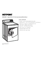 Предварительный просмотр 3 страницы Hotpoint NVLR333EECC Dimension Manual