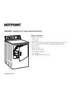 Preview for 3 page of Hotpoint NWSR483EB Datasheet