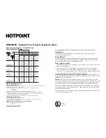 Preview for 2 page of Hotpoint NWSR483GBWW Dimension Manual