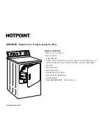 Preview for 3 page of Hotpoint NWSR483GBWW Dimension Manual