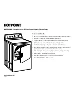 Preview for 3 page of Hotpoint NWXR483EG Dimension Manual