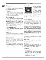 Предварительный просмотр 32 страницы Hotpoint OK 1037ELDP.20 X/HA S Operating Instructions Manual