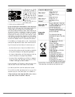 Предварительный просмотр 43 страницы Hotpoint OK 1037ELDP.20 X/HA S Operating Instructions Manual