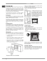 Предварительный просмотр 58 страницы Hotpoint OK 1037ELDP.20 X/HA S Operating Instructions Manual