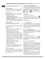 Предварительный просмотр 64 страницы Hotpoint OK 1037ELDP.20 X/HA S Operating Instructions Manual