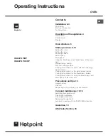 Hotpoint OS 897D C HP Operating Instructions Manual предпросмотр