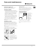 Предварительный просмотр 15 страницы Hotpoint OS 897D C HP Operating Instructions Manual