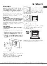 Preview for 5 page of Hotpoint OSH89ED Operating Instructions Manual