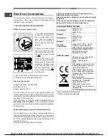 Предварительный просмотр 6 страницы Hotpoint OSHS89ED Operating Instructions Manual