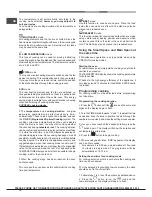 Предварительный просмотр 12 страницы Hotpoint OSHS89ED Operating Instructions Manual