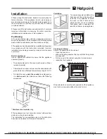 Предварительный просмотр 5 страницы Hotpoint OSHS89EDP Operating Instructions Manual