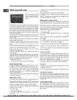 Предварительный просмотр 8 страницы Hotpoint OSHS89EDP Operating Instructions Manual