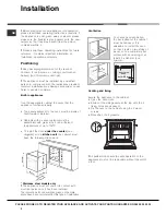 Предварительный просмотр 2 страницы Hotpoint OSX 1036N D CX S Operating Instructions Manual