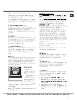 Предварительный просмотр 9 страницы Hotpoint OSX 1036N D CX S Operating Instructions Manual