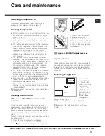 Предварительный просмотр 17 страницы Hotpoint OSX 1036N D CX S Operating Instructions Manual