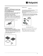 Предварительный просмотр 11 страницы Hotpoint PHVP 6.4F AL K Instructions For Use Manual