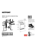 Hotpoint RA820DDWW Specification Sheet preview