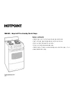 Preview for 2 page of Hotpoint RA820DDWW Specification Sheet