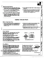 Предварительный просмотр 11 страницы Hotpoint RB524 Use And Care & Installation Instructions Manual