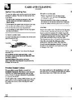 Предварительный просмотр 22 страницы Hotpoint RB524 Use And Care & Installation Instructions Manual