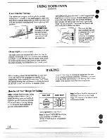 Предварительный просмотр 14 страницы Hotpoint RB524R Use And Care & Installation Instructions Manual