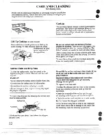 Предварительный просмотр 22 страницы Hotpoint RB524R Use And Care & Installation Instructions Manual