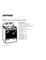 Preview for 2 page of Hotpoint RB525BCCT Dimension Manual