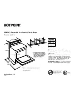 Preview for 1 page of Hotpoint RB525DP Specifications