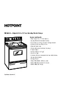 Preview for 2 page of Hotpoint RB526CCC Dimension Manual