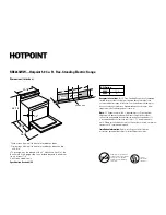 Hotpoint RB526CWW Dimension Manual preview