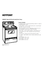 Предварительный просмотр 2 страницы Hotpoint RB526DP Specification