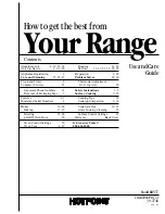 Preview for 1 page of Hotpoint RB557 Use And Care Manual