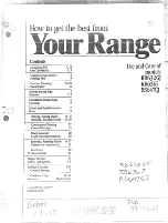 Preview for 1 page of Hotpoint RB632GJ Use And Care Manual