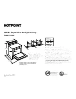 Preview for 1 page of Hotpoint RB757BH Dimension Manual