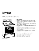 Preview for 2 page of Hotpoint RB757BH Dimension Manual