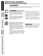 Preview for 2 page of Hotpoint RB787BC2BB and Owner'S Manual And Installation Instructions