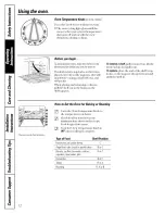 Preview for 12 page of Hotpoint RB787BC2BB and Owner'S Manual And Installation Instructions