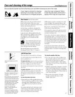 Preview for 21 page of Hotpoint RB787BC2BB and Owner'S Manual And Installation Instructions